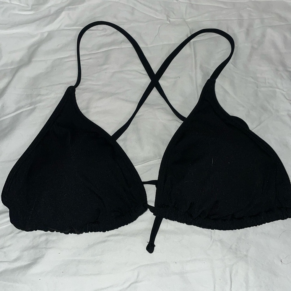 Black String Bikini Top